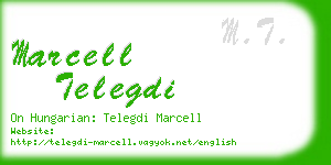 marcell telegdi business card